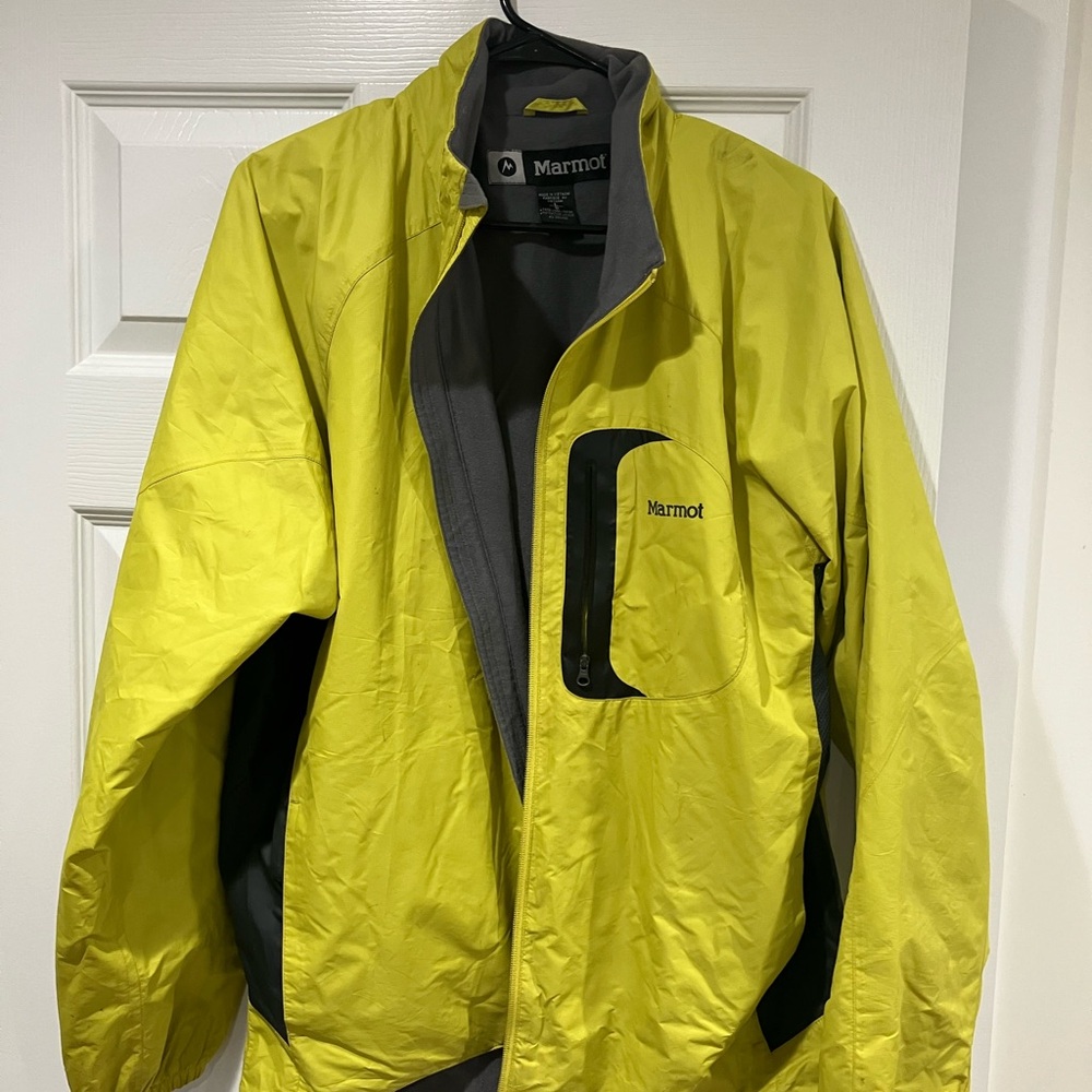 Marmot Men's Yellow and Gray Performance Jacket